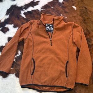 Youth Powder River Outfitters Panhandle Burnt Orange Quarter-Zip Pullover Size M